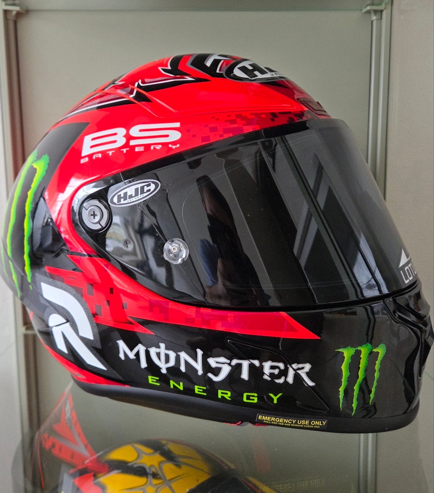 HJC RPHA 1 Fabio Quartararo helm + helder visier 1x gedragen, Ophalen, Tweedehands, Integraalhelm, HJC