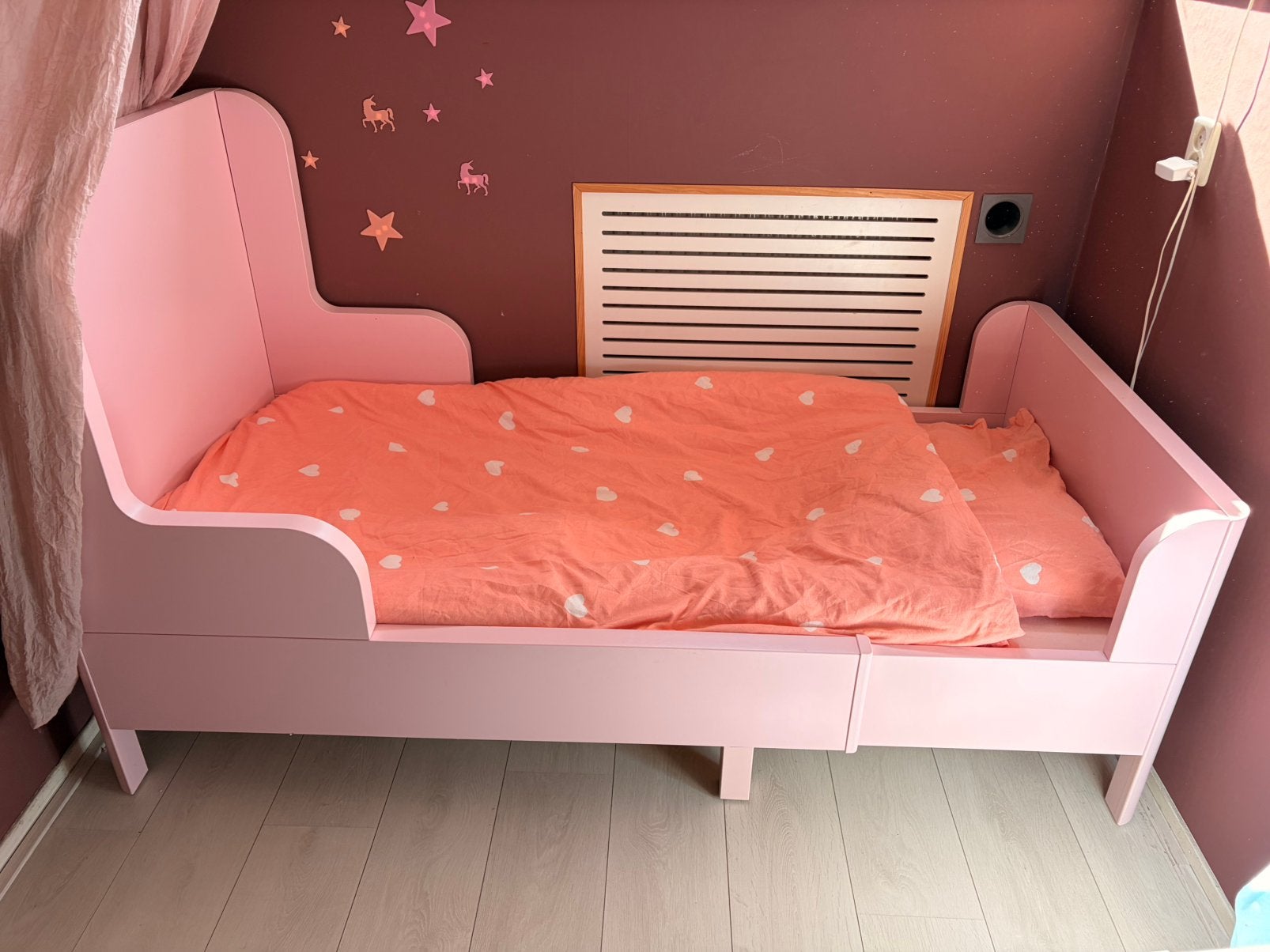 Meegroeibed, Ophalen, 70 tot 85 cm, Zo goed als nieuw, Matras
