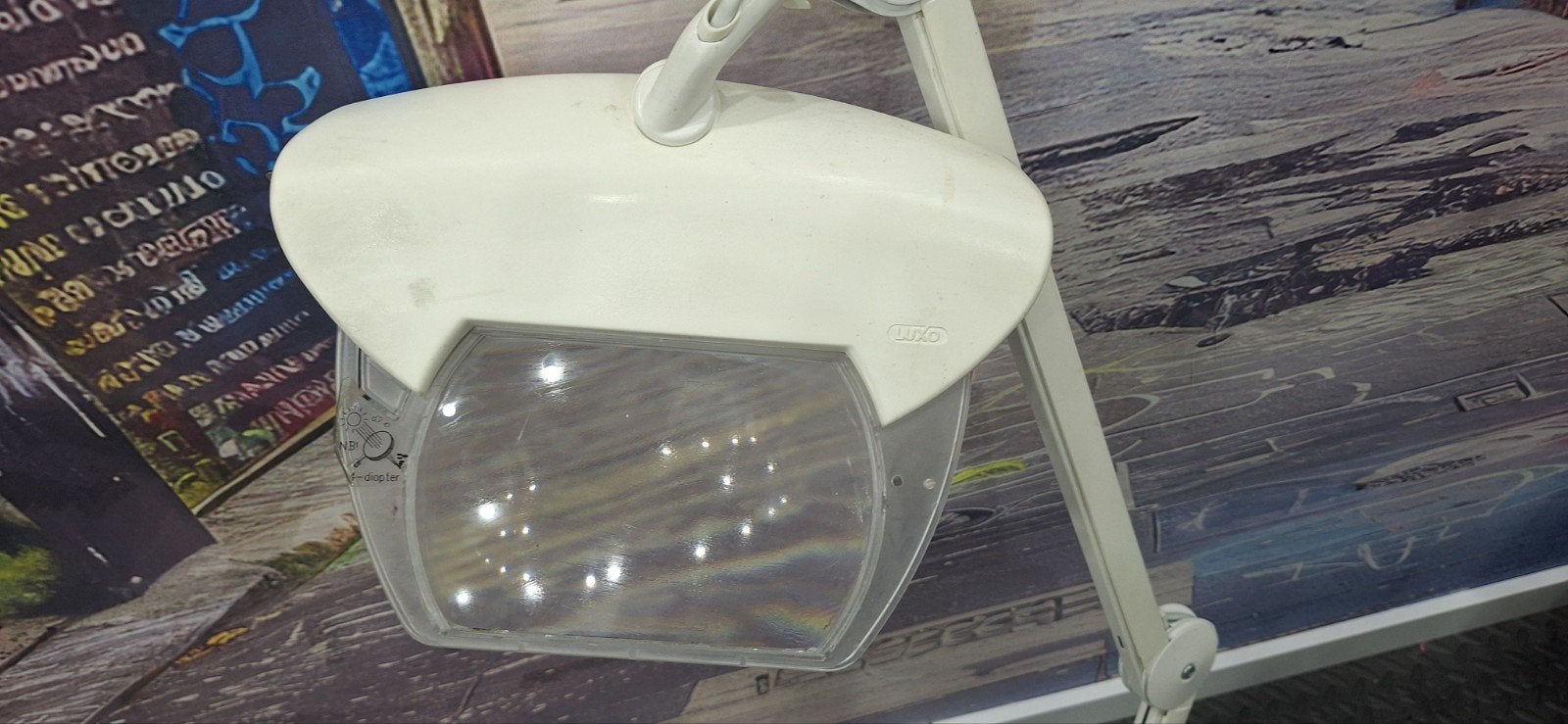 Luxo MAG17403 Loep Lamp - Wit, Gebruikt, Ophalen, Gebruikt, Kunststof, Modern
