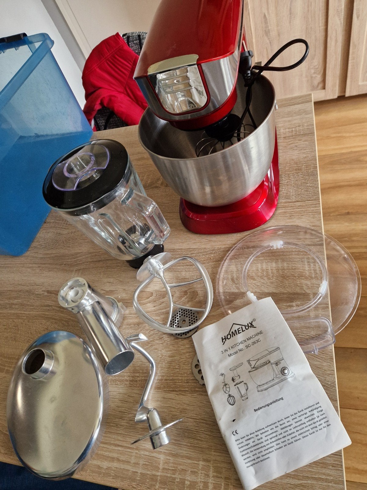keukenmachine nog nooit gebruikt, 4 liter of meer, Ophalen, Nieuw, 3 snelheden of meer