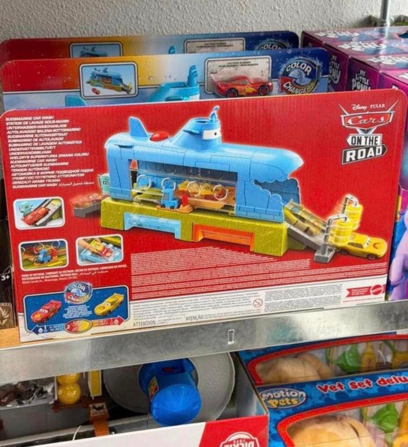 Disney Pixar - CARS Wasstraat race-auto wasstraat duikboot, Jongen of Meisje, Nieuw, Ophalen of Verzenden, H