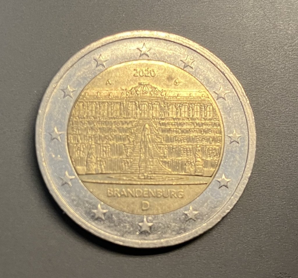 Duitsland 2 euro 2020 A Brandenburg, Postzegels en Munten, Munten | Europa | Euromunten, Ophalen of Verzenden, Duitsland, 2 euro