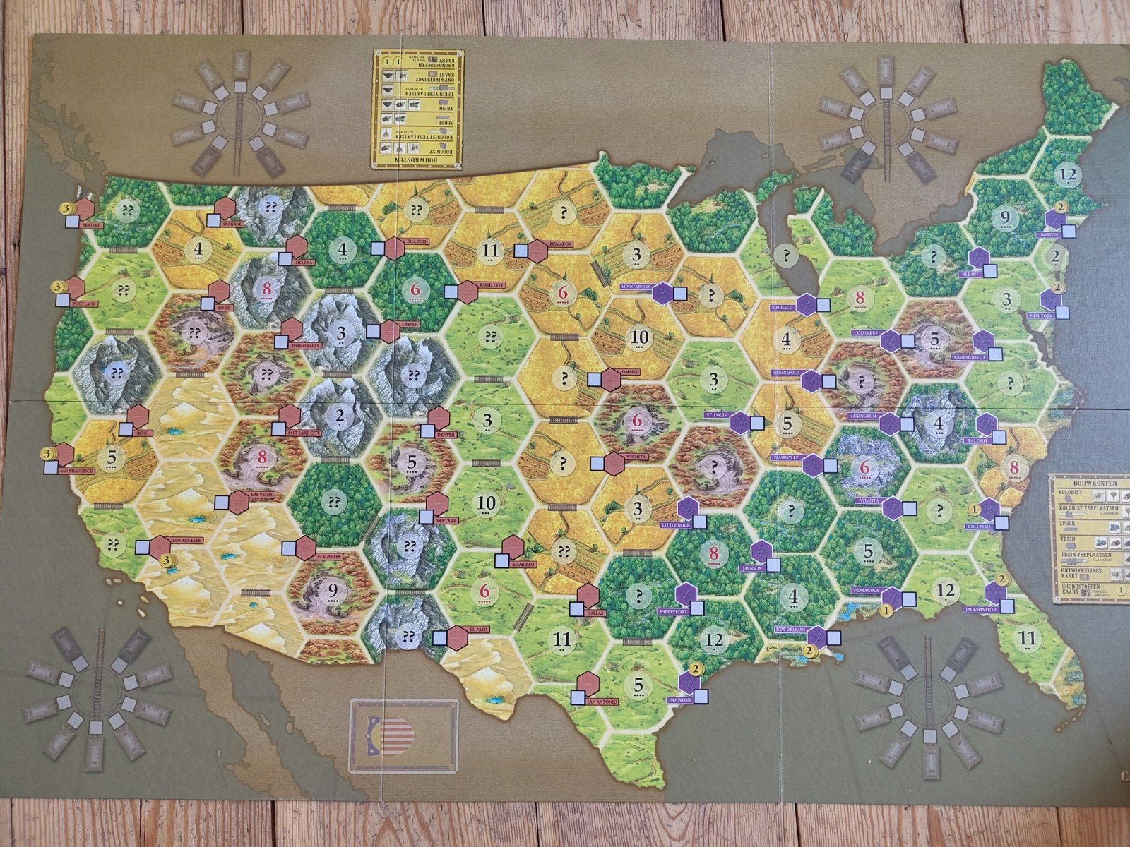 Kolonisten van Catan: Amerika Editie Bordspel, Drie of vier spelers, Ophalen of Verzenden, Gebruikt