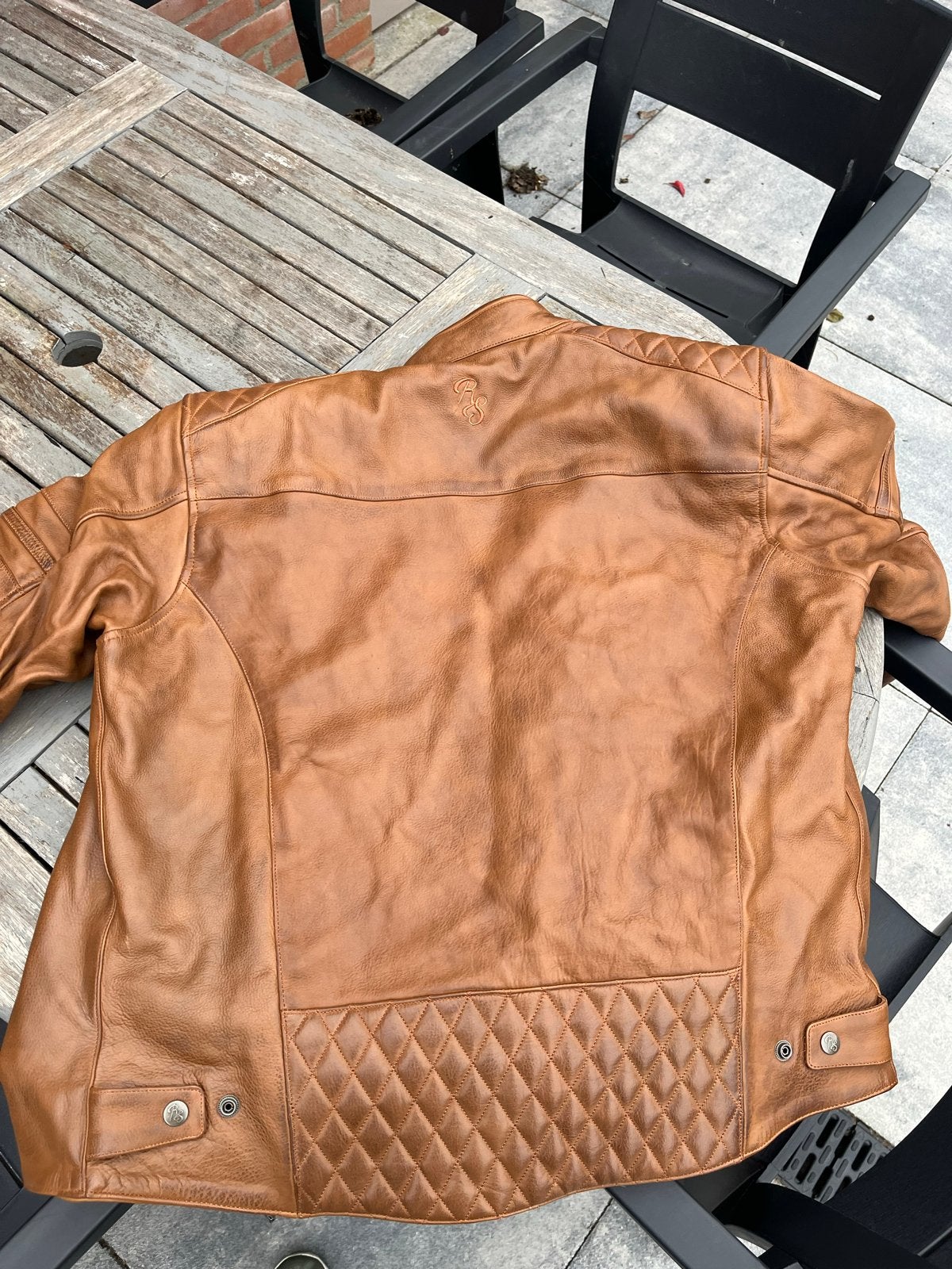 Nieuwe Rusty Stitches Fantic Leren Motorjas - Maat XL, Ophalen of Verzenden, Nieuw met kaartje, Heren, Jas | leer