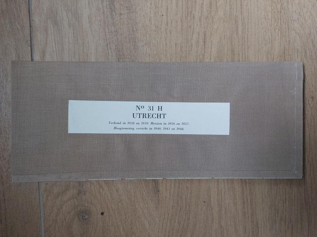 31G Utrecht Maarssen De Bilt De Meern  Stafkaart uit 1959, Topografische Dienst Nederland, Ophalen of Verzenden, 1800 tot 2000