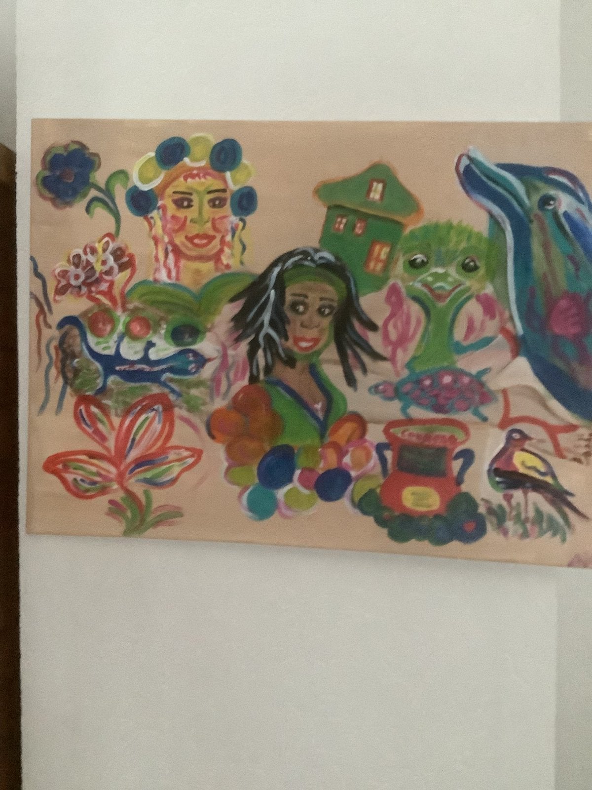 Kleurijk schilderij, Antiek en Kunst, Ophalen of Verzenden