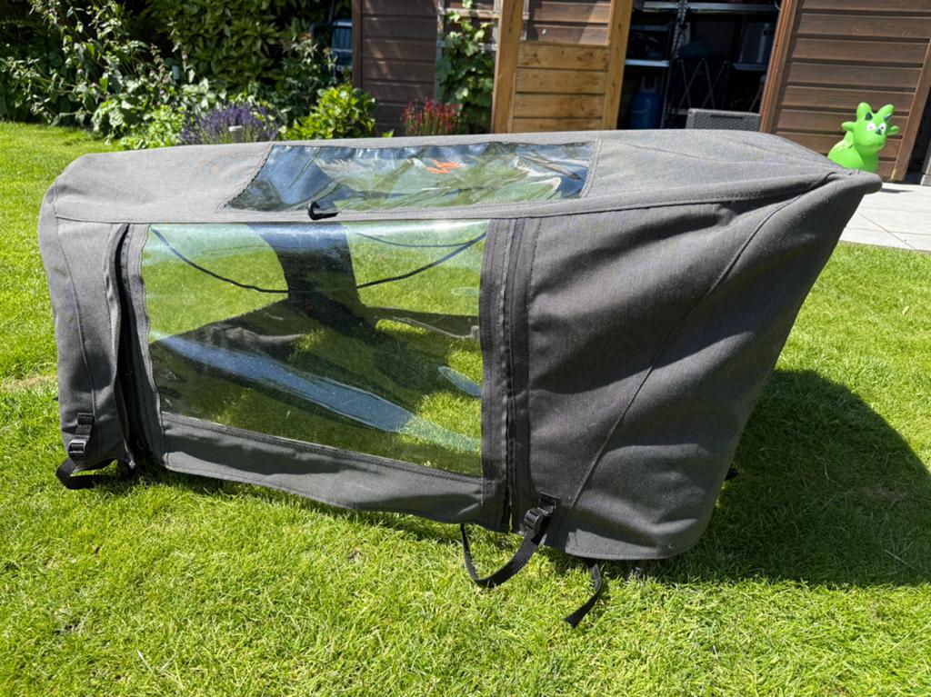 Babboe e-curve bakfiets tent, Ophalen of Verzenden, Zo goed als nieuw, 4 kinderen of meer