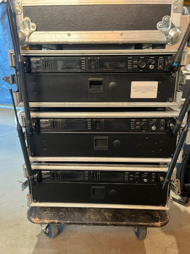 1x Shure psm 1000 in ear monitor set in case met oortjes, Gebruikt, Shure, Overige typen, Ophalen of Verzenden