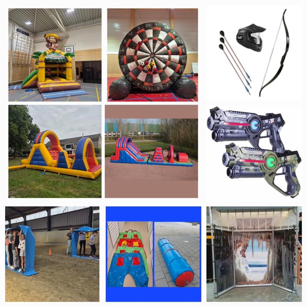 Verhuur: Springkussens, Stormbanen, Lasergame & Meer!, Ophalen of Verzenden