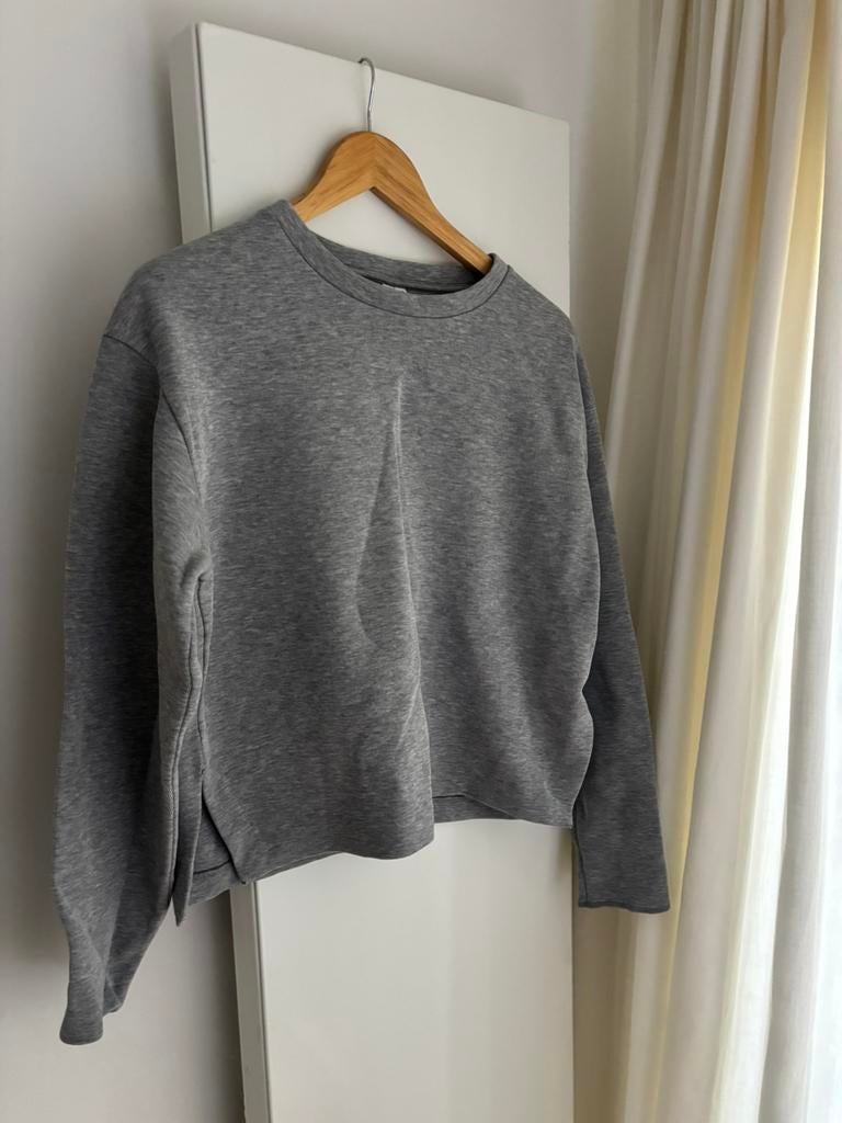 & Other stories grijze scuba sweater, grijze trui, maat S/M, Kleding | Dames, Ophalen of Verzenden, Gedragen, Maat 36 (S), Grijs