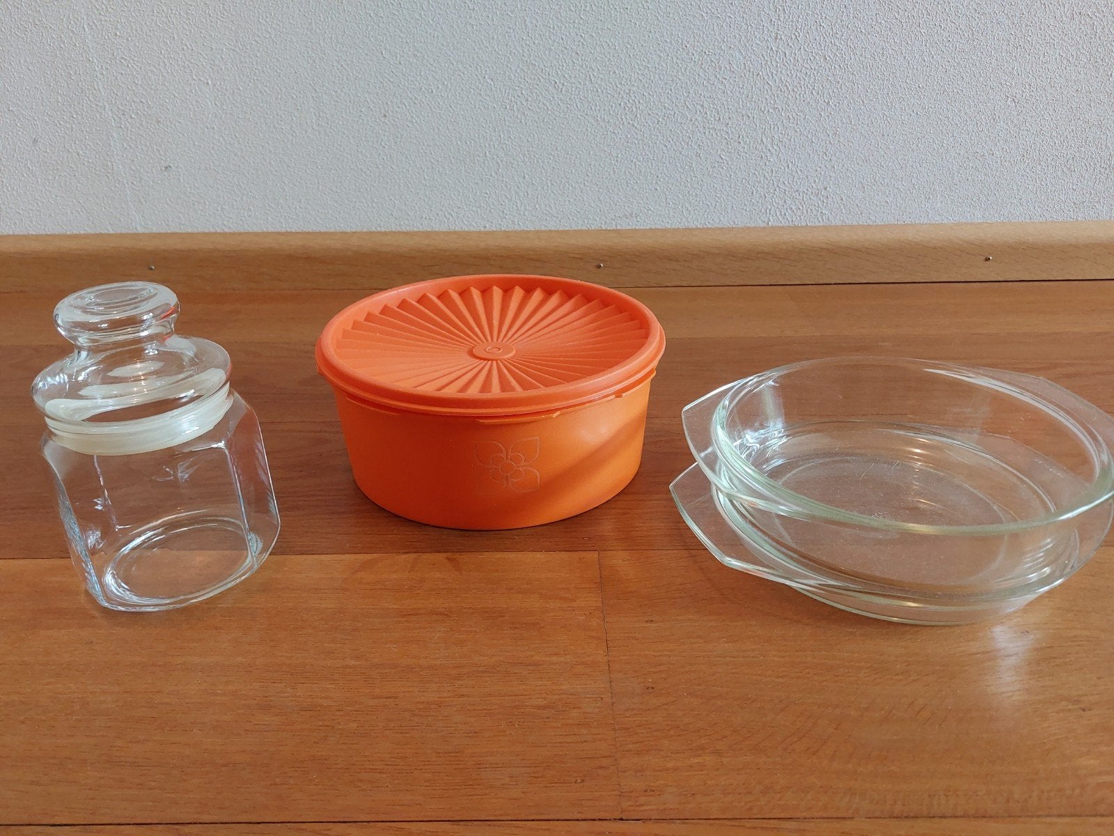 Tupperware bewaardoos, glazen pot en schaal, Ophalen of Verzenden
