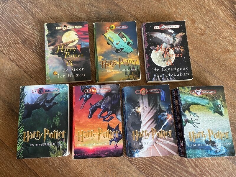 Harry Potter 7 delige boekenreeks van J.K. Rowling, Verzamelen, Harry Potter, Ophalen of Verzenden, Gebruikt, Boek of Poster