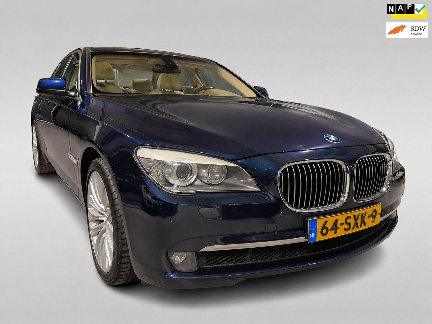 BMW 7-serie 750i High Executive - Softclose - Memorystoelen, Auto's, Automaat, Euro 5, Achterwielaandrijving, Gebruikt