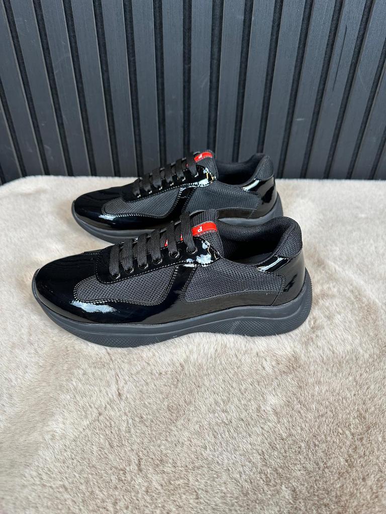 Prada Cups – Zwart - America’s Cups - Nieuw – Maten 39-46, Kleding | Heren, Schoenen, Ophalen of Verzenden, Zwart, Sneakers of Gympen