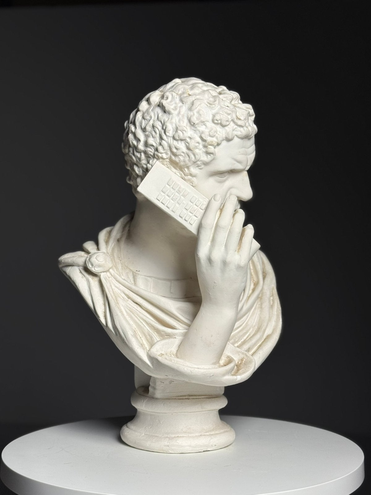 Borstbeeld caracalla gips, Ophalen, Zo goed als nieuw