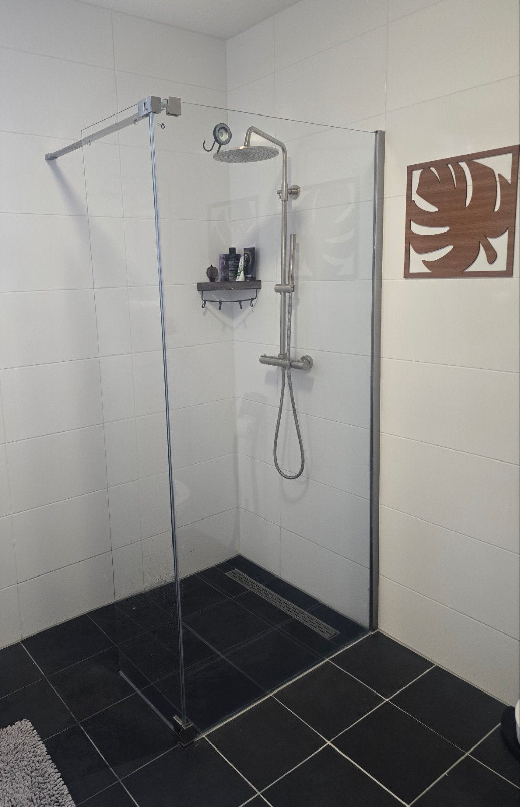 Complete douchescherm / inloopdouche, Huis en Inrichting, Badkamer | Badkamermeubels, Ophalen, Gebruikt, 200 cm of meer, Overige typen