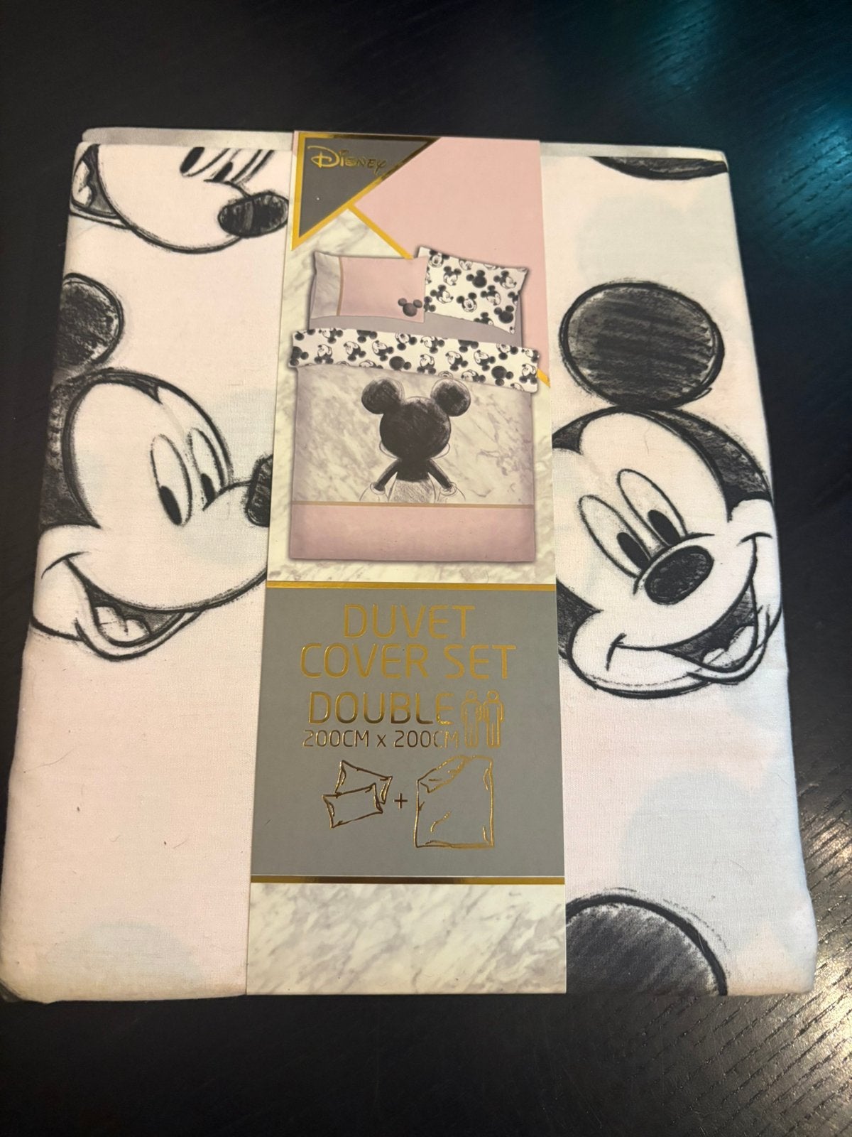 Dekbedovertrek Mickey Mouse NIEUW, Ophalen of Verzenden, Nieuw, Tweepersoons, Dekbedovertrek