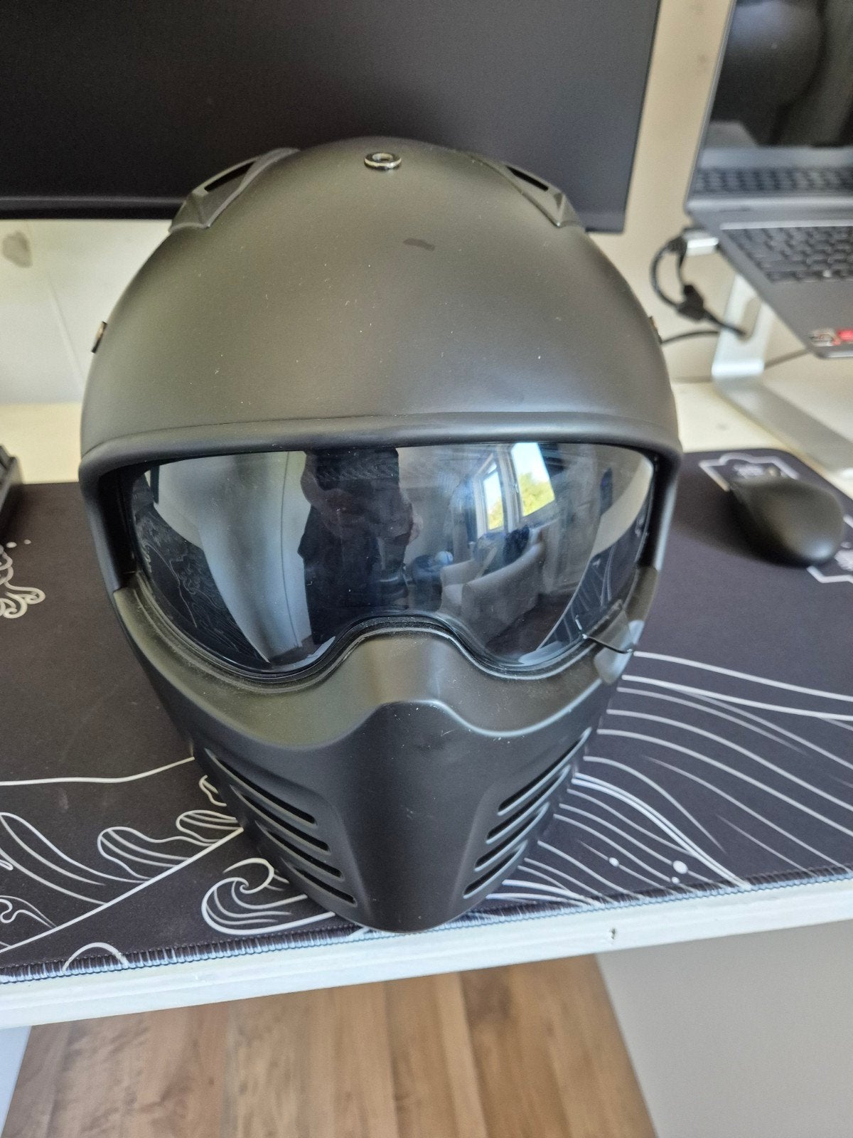 Vito Jet Bruzano helm mat zwart, Ophalen of Verzenden, Tweedehands, Jethelm, Overige merken