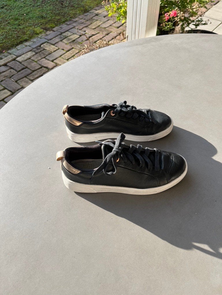 Zwarte Ted Baker Gielli sneakers, maat 39, Verzenden, Zwart, Sneakers of Gympen, Ted Baker