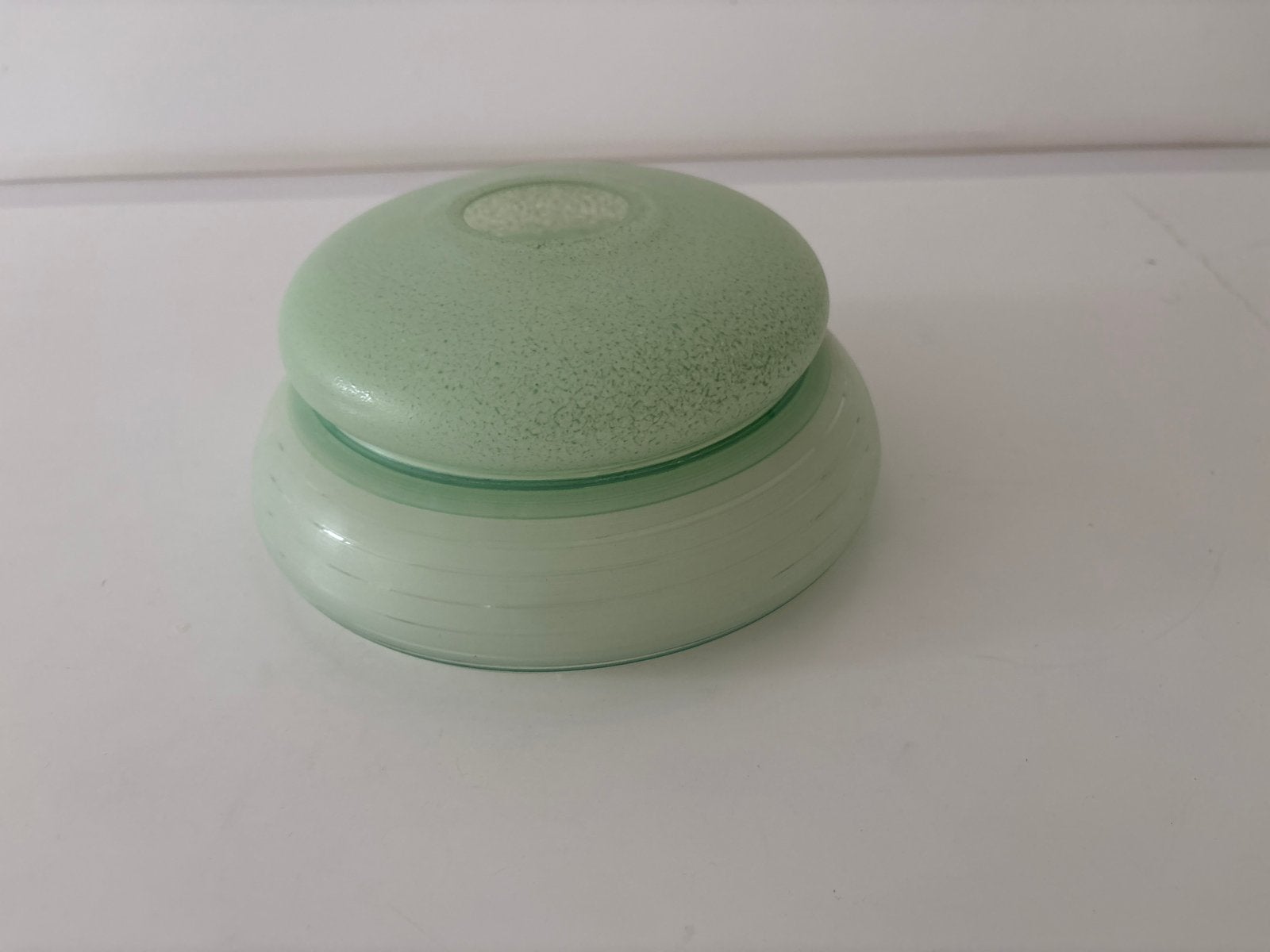 Vintage Groene Glazen lampenkap, Ophalen