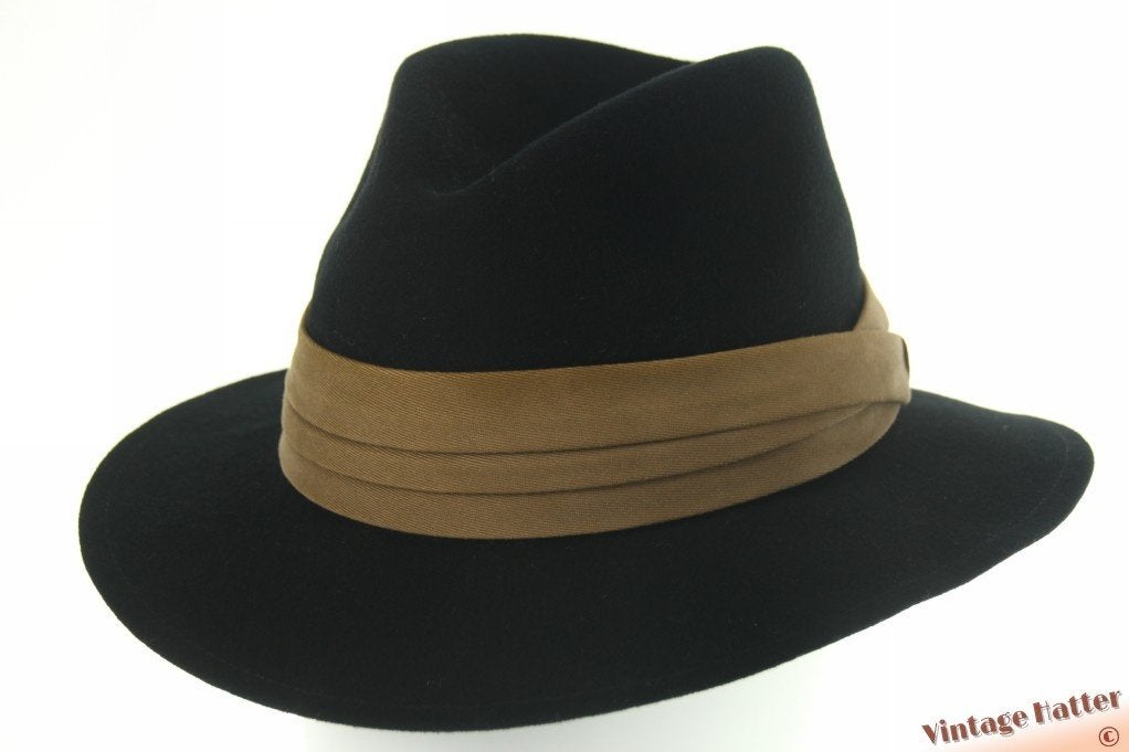 Outdoor gleufhoed Stetson Darby zwart lichtgewicht vilt 57, Stetson, Hoed, Ophalen of Verzenden, 57 cm (M, 7⅛ inch) of minder