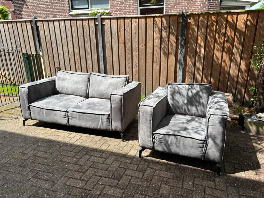 Wildeboer & v/d Weide Bankenset (2 banken en 1 stoel), Ophalen, Gebruikt, 150 tot 200 cm, 75 tot 100 cm
