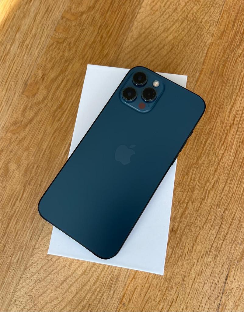 Iphone 12 Pro Max, Telecommunicatie, Mobiele telefoons | Apple iPhone, Refurbished, 128 GB, iPhone 12 Pro Max, Blauw, Ophalen of Verzenden