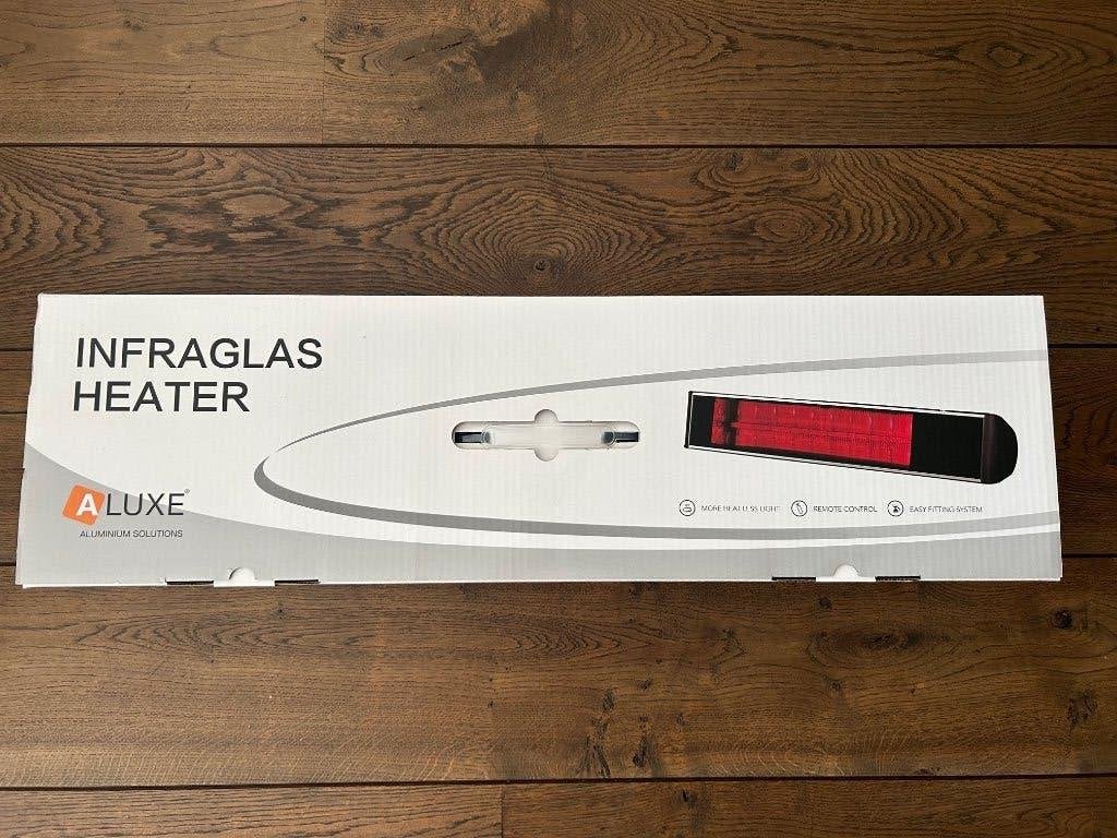 Aluxe Infrarood terras heater 2000W Bluetooth luidsprekers, Verzenden, Nieuw, Elektrisch