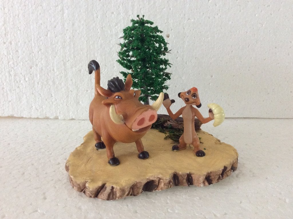 Disney lion king - beeld - pumba en timon, Verzamelen, Disney, Ophalen of Verzenden, Leeuwenkoning of Jungle Boek, Zo goed als nieuw