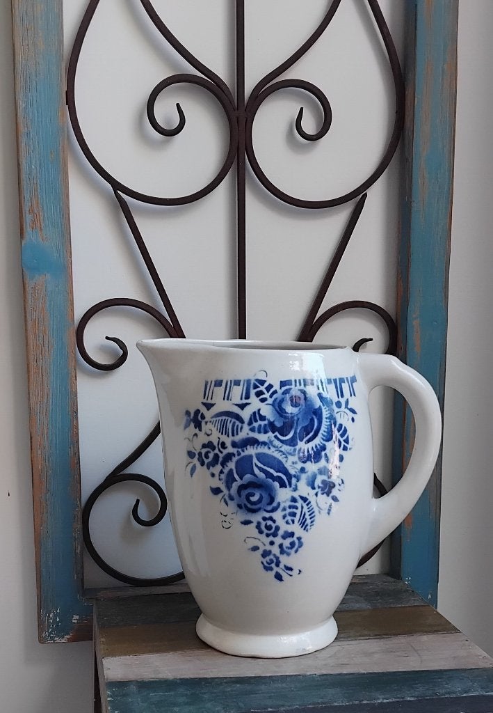lampetkan blauw wit bloemmotief, Ophalen of Verzenden