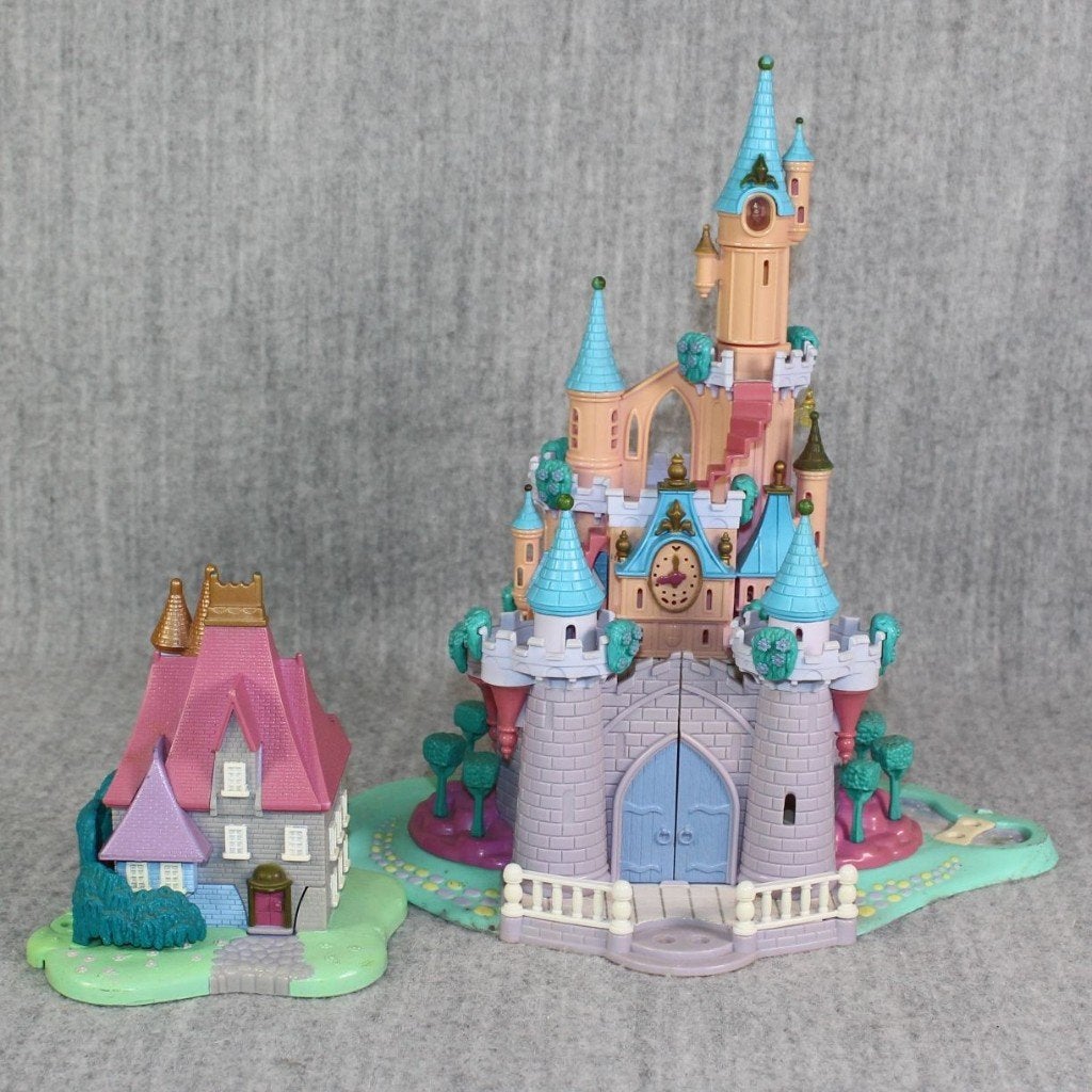 partij disney polly pocket bluebird speelsets vintage, Ophalen of Verzenden, Gebruikt