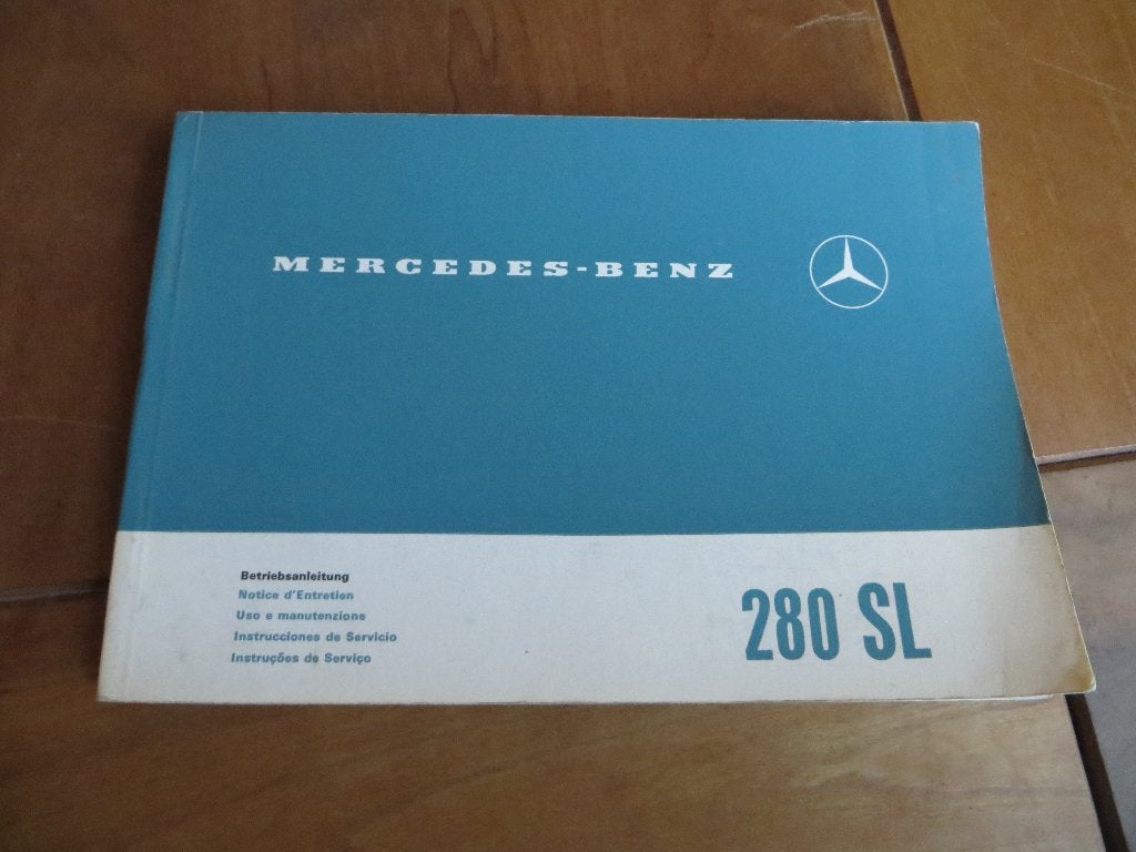 Instructieboek Mercedes-Benz 280 SL Pagode W113 1970, Ophalen of Verzenden