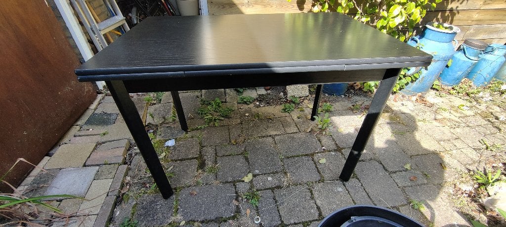 Eettafel met stoelen, Ophalen, Gebruikt, 100 tot 150 cm, 50 tot 100 cm