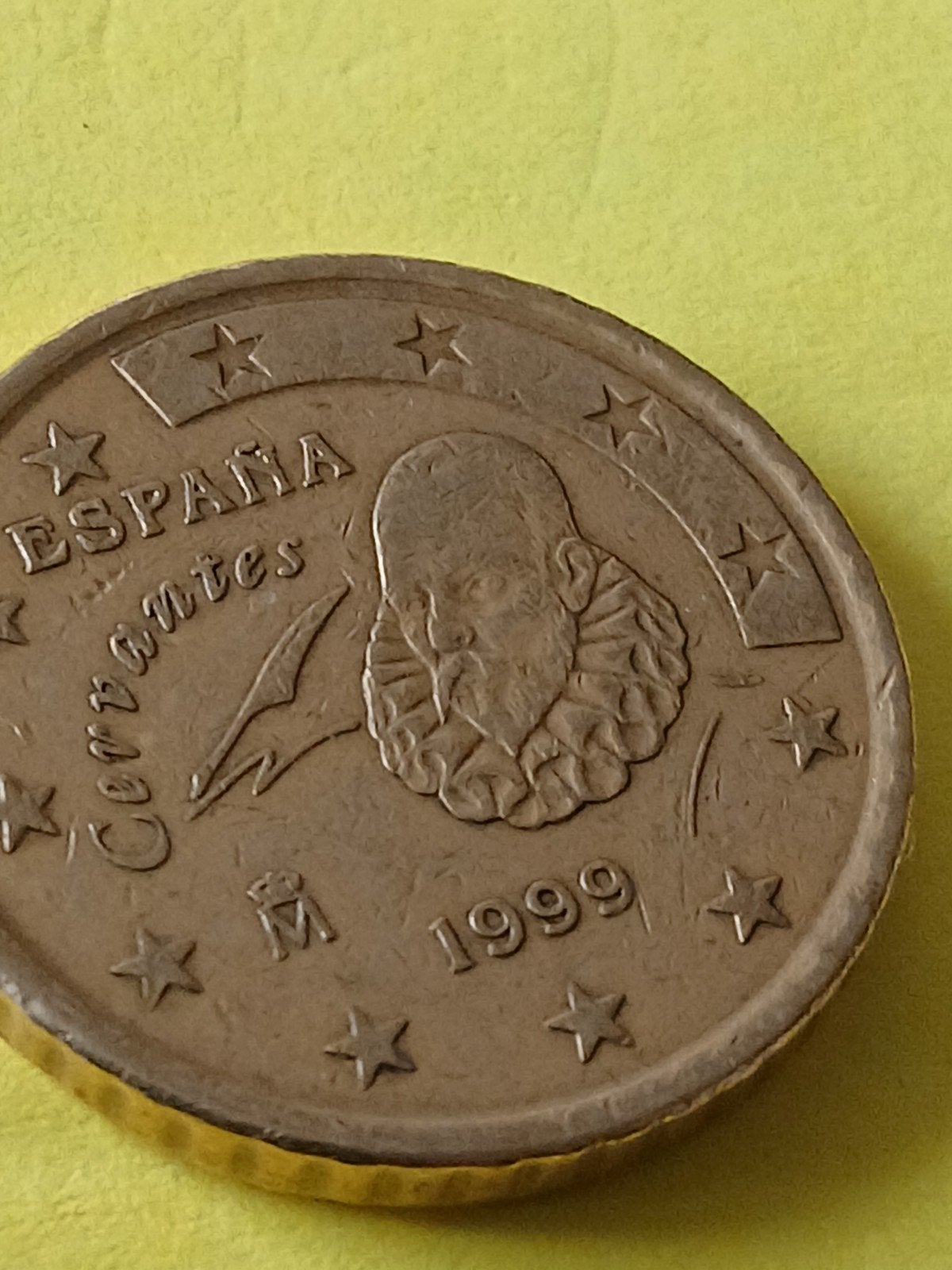 Spaanse 50 cent munt 1999 - Cervantes, Postzegels en Munten, Ophalen of Verzenden, Spanje, 50 cent, Losse munt