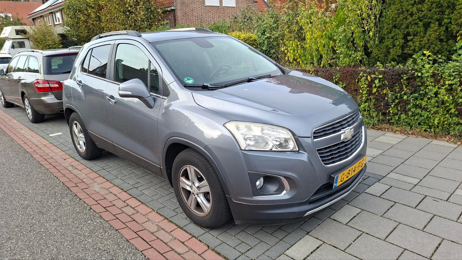 Chevrolet Trax 1.6 2WD 2013 Grijs LPG G3, Auto's, Voorwielaandrijving, 15 km/l, 4 cilinders, Leder en Stof
