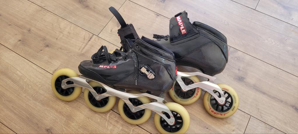 Maple skeelers maat 43 inclusief helm, Ophalen of Verzenden, Gebruikt, Overige typen, Maple