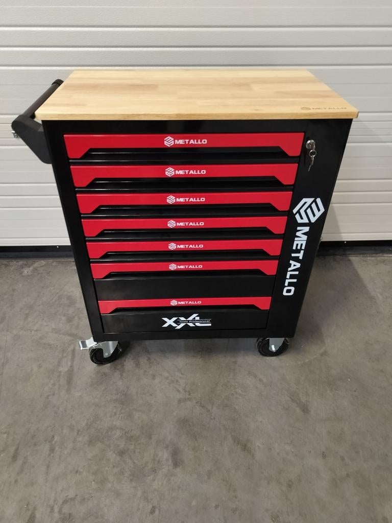 Metallo gereedschapswagen 7lades-7 gevuld krachtdoppen.Nieuw, Doe-het-zelf en Verbouw, Gereedschap | Handgereedschap, Ophalen