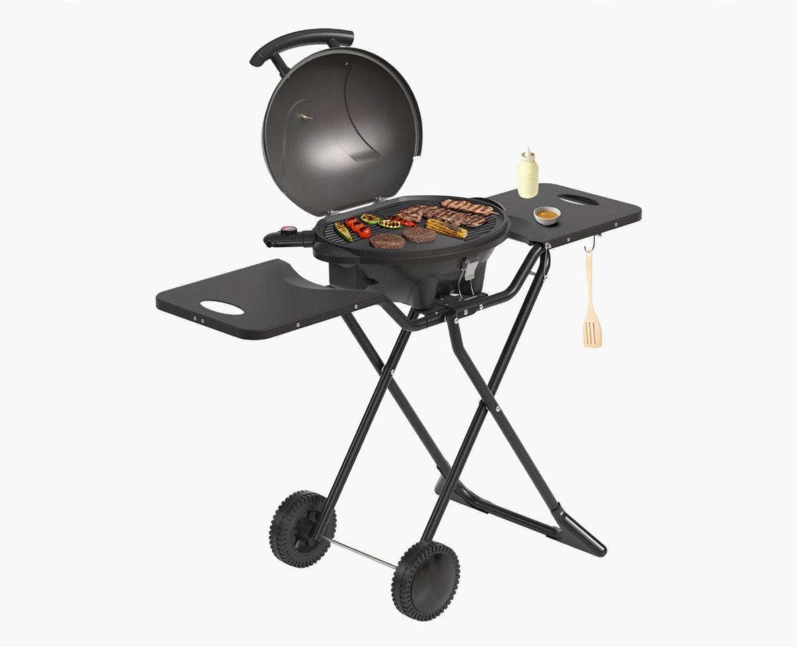 KitchenBrothers Elektrische 2-in-1 BBQ 2400W, Ophalen, Zo goed als nieuw, KitchenBrothers