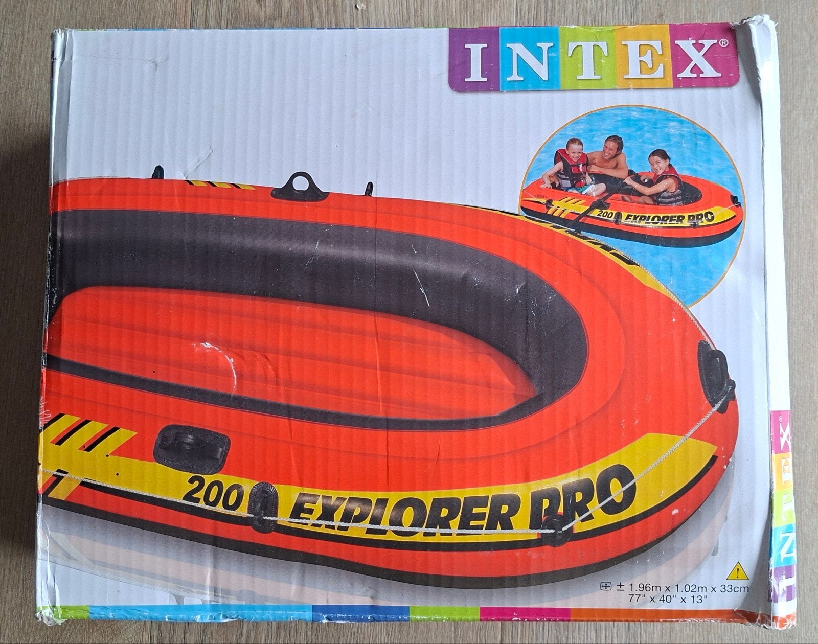 Intex Explorer Pro 200 opblaasboot (peddel mist), Ophalen, Gebruikt