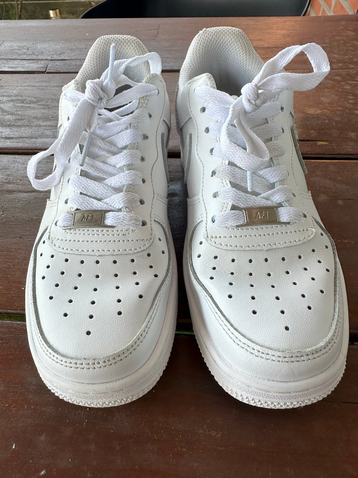 Nike Air Force 1 Witte Sneakers Maat 38, Wit, Ophalen of Verzenden, Sneakers of Gympen, Zo goed als nieuw