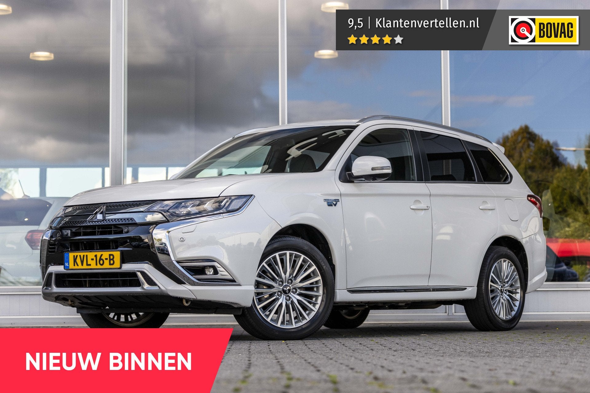 Mitsubishi Outlander 2.4 PHEV Instyle | SOH 93% | Pano | 360, Auto's, 12 maanden, 4 cilinders, Automatische klimaatregeling, Wit
