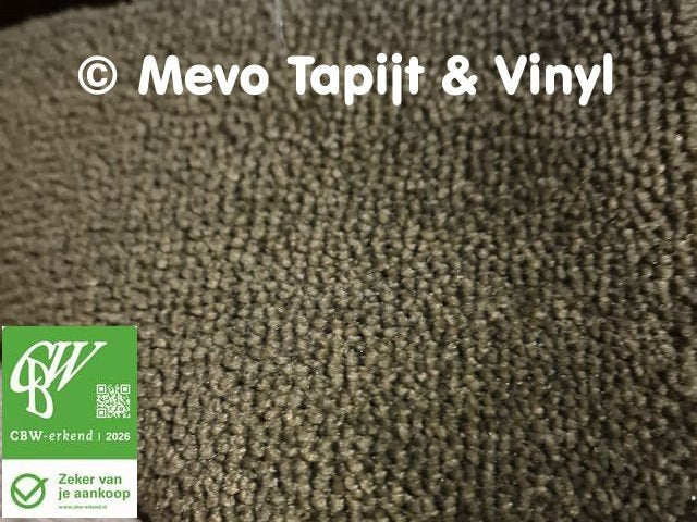 Coupon tapijt, Donker Groen, Lengte 1.45x4 mtr breed, Ophalen, MeVo tapijt en vinyl, Nieuw, 5 tot 10 m²