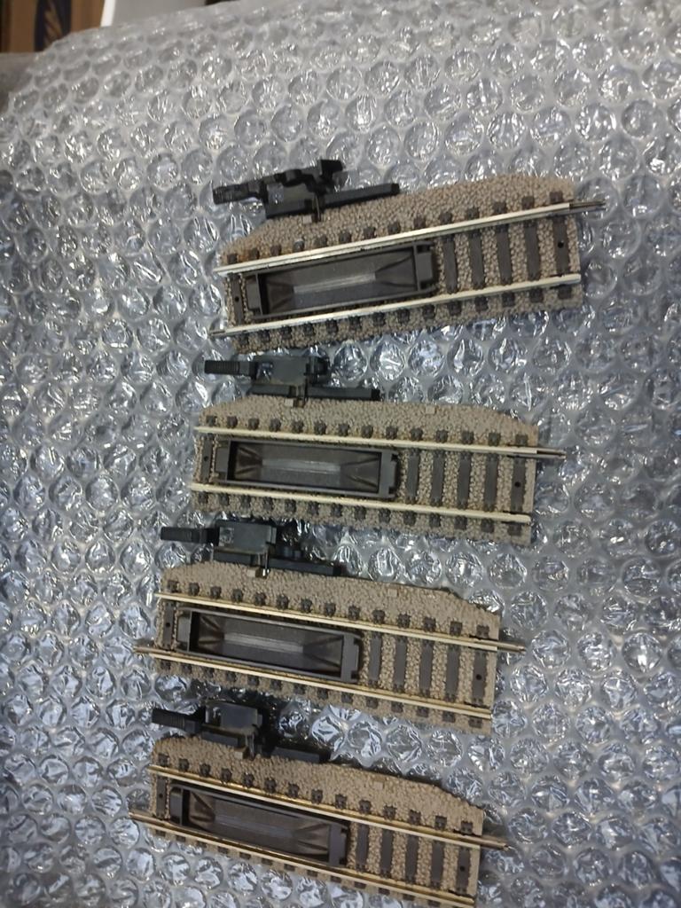 4x Fleischmann ontkoppelrails met de hand H0, Ophalen of Verzenden, Gebruikt, Rails, Fleischmann