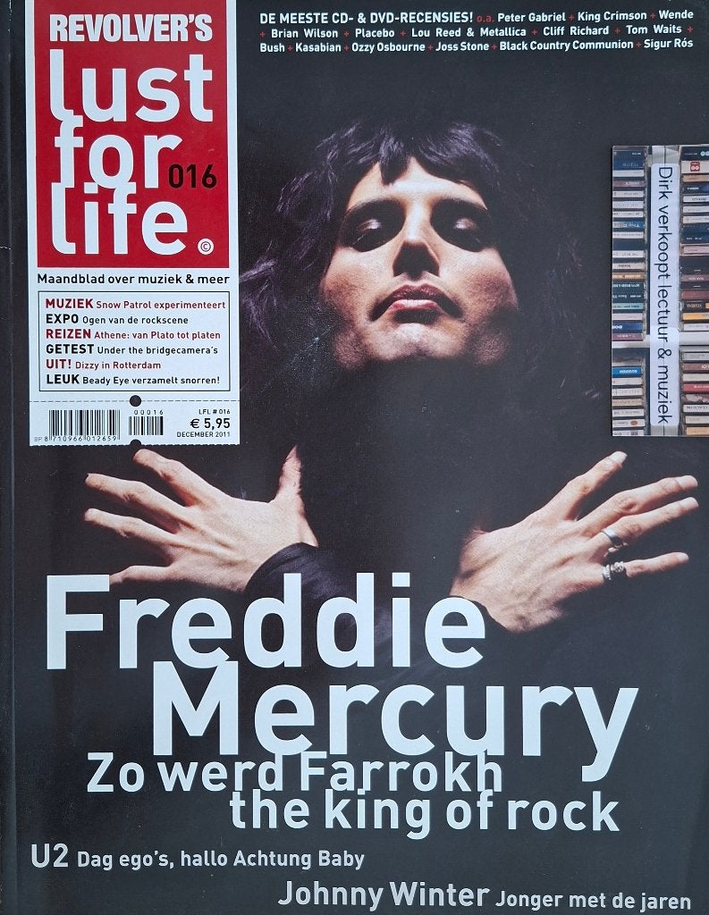 Lust for life nr 016, 2011; Freddie Mercury, U2, Snow Patrol, Verzamelen, Ophalen of Verzenden, Gebruikt, Boek, Tijdschrift of Artikel