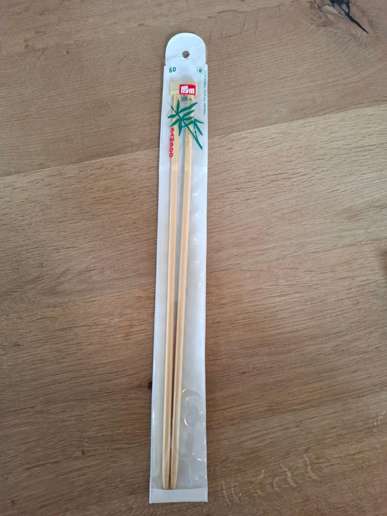 Nieuwe Prym Bamboe Breinaalden 6.0 mm - 33 cm, Ophalen of Verzenden