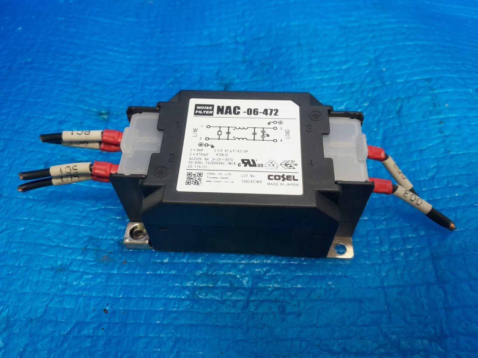 NAC-04-472 Noise filter Cosel ruisfilter stroomfilter filter, Ophalen of Verzenden