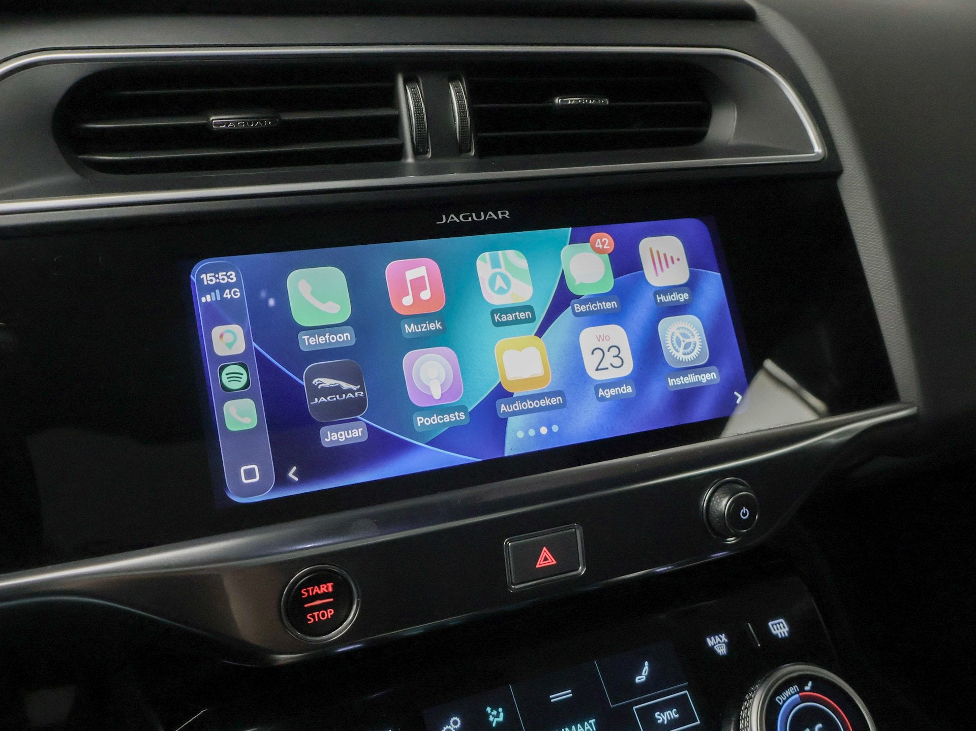Jaguar I-PACE EV400 HSE 90 kWh (APPLE CARPLAY,PANORAMADAK,NA, Auto's, Gebruikt, I-PACE, Zwart, Leder