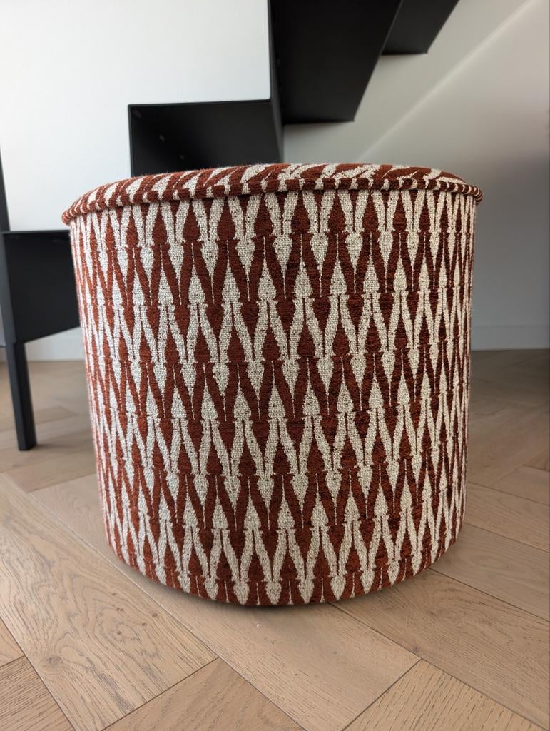 Poef roest, Minder dan 50 cm, Diba design, Rond, Nieuw