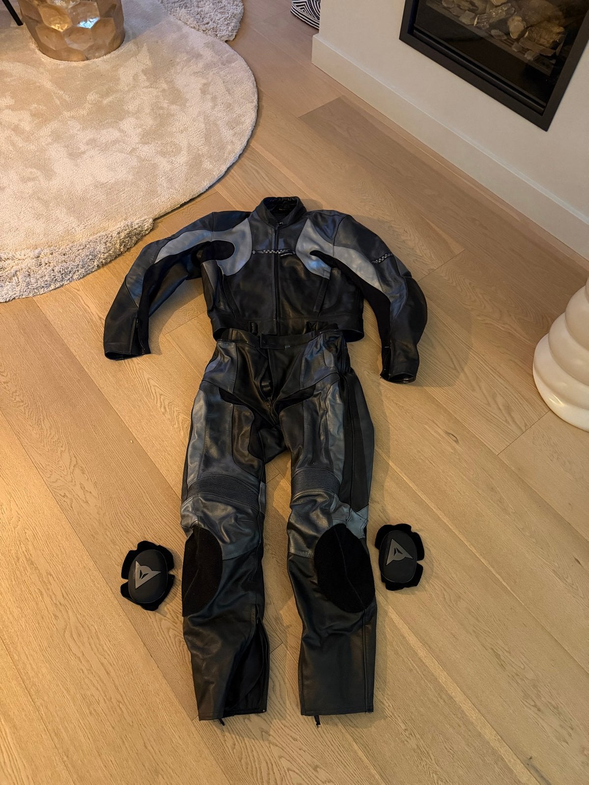Revenger leren combipak (jas en broek) - Maat 56, Ophalen of Verzenden, Tweedehands, Heren, Combipak