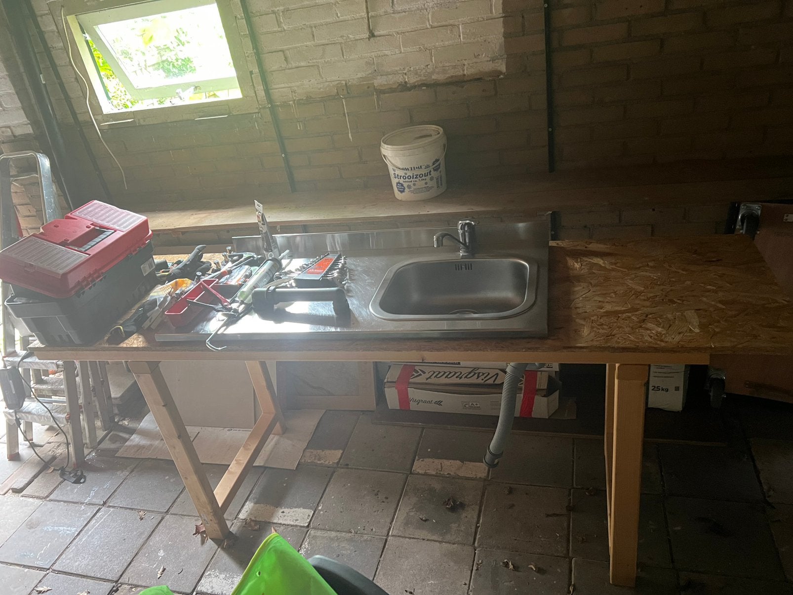 Tijdelijke keuken, ideaal voor verbouwing €150,-, Ophalen, Zo goed als nieuw